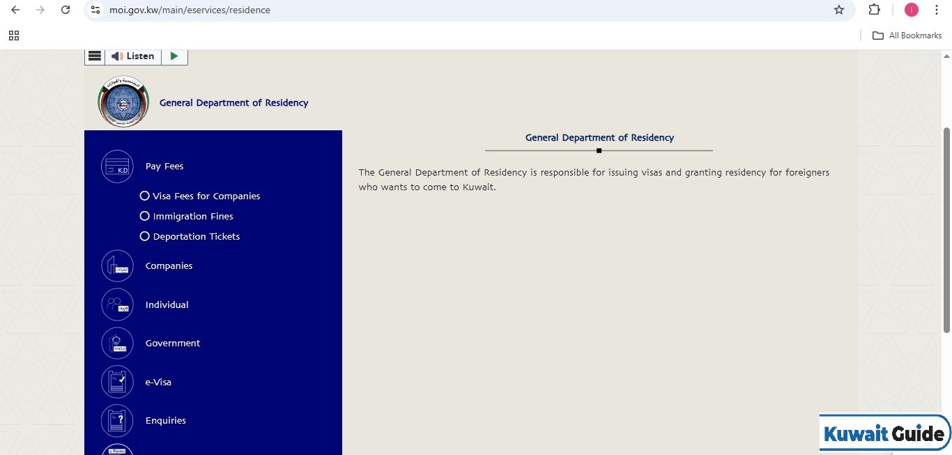 How to Pay Residency Fine in Kuwait