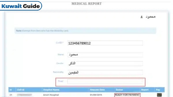 Kuwait Medical Report Check Online