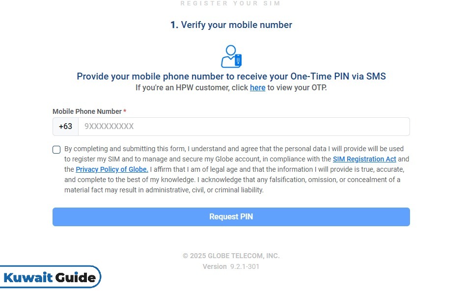 Globe Sim Card Registration Online 2025